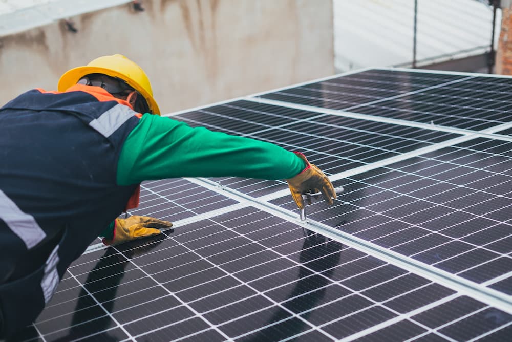 Manutenção de um sistema de energia solar
